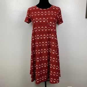 LuLaRoe Carly Multicolor Geometric Print Dress